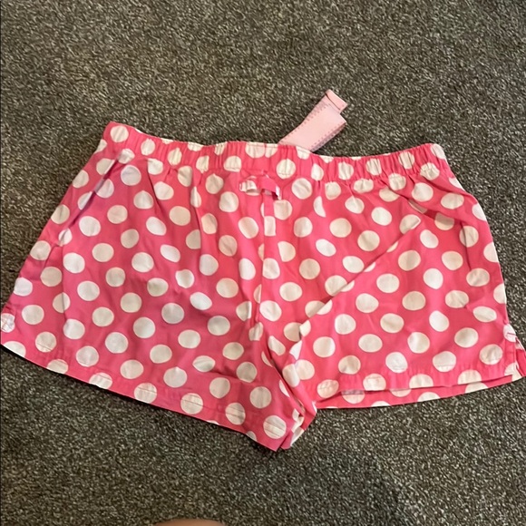 Aerie Pink Polka Dot Pajama Shorts - Picture 2 of 4